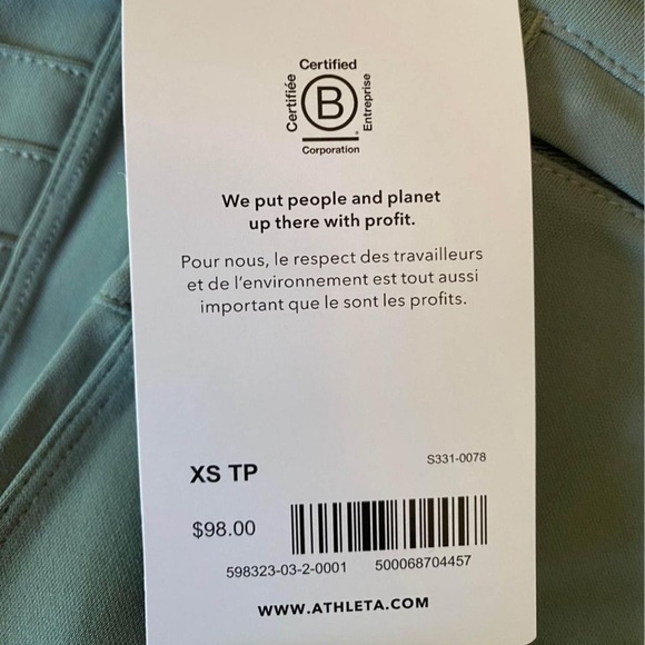 Athleta Mint/Sage Delancey Moto Tights Leggings Athleisure Fashion Adult XS NWT - Picture 6 of 7